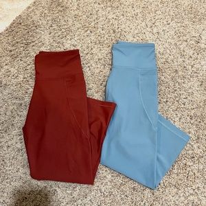 Old Navy Active Elevate High Rise Powersoft Crop Leggings Bundle